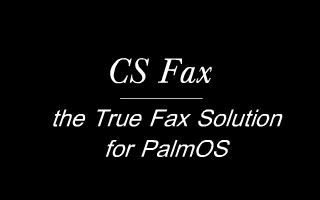 CS Fax - the True Fax Solution for PalmOS
